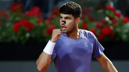 Alcaraz llegó a la final de Roma tras ganarle a Musetti

