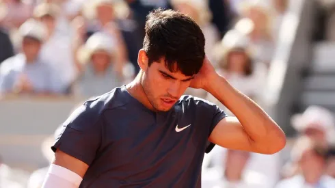 Carlos Alcaraz en Roland Garros 2024.
