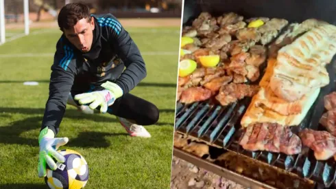 Dibu Martínez mostró el asado que preparó Argentina en la previa al partido contra Chile
