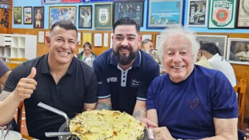 Almirón y Coppola son amigos del fútbol hace mucho tiempo
