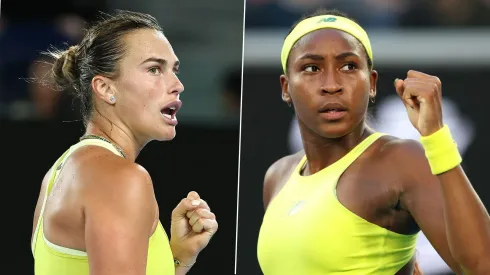 Aryna Sabalenka y Coco Gauff.
