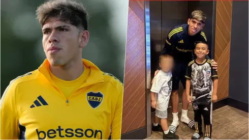 Carlos Palacios le hizo el día a un joven hincha de Colo Colo
