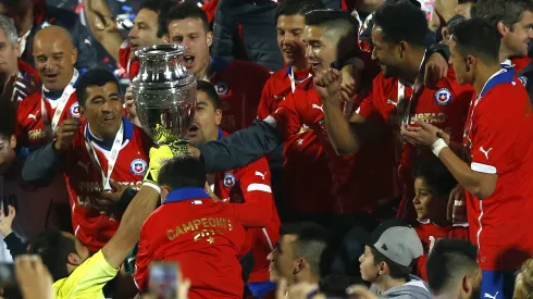 Ángelo Henríquez jugó la final de la Roja ante Argentina.
