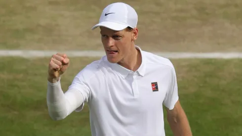 Jannik Sinner celebra su triunfo en Wimbledon
