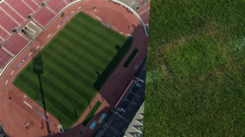 Los parches que dejó el amistoso de rugby en el Estadio Nacional. 
