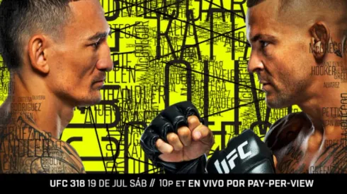 Holloway y Poirier se miden por tercera vez sobre el octágono en UFC 318.
