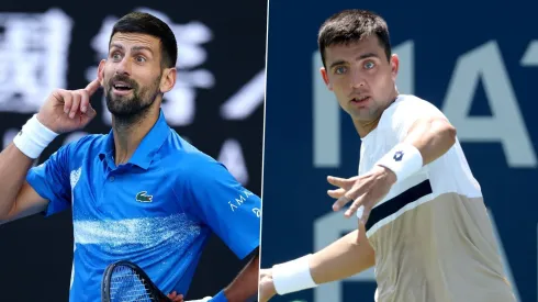 Novak Djokovic y Tomás Barrios
