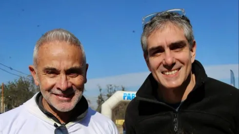 Olmos estuvo en La Reina junto al alcalde Palacios
