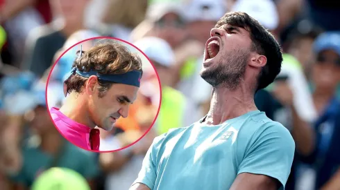 Roger Federer y Carlos Alcaraz

