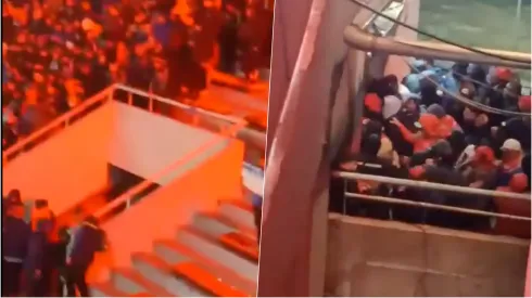 Así entraron los hinchas de Independiente al sector de la U
