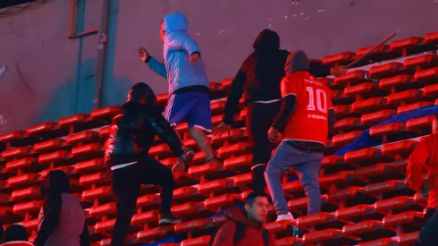 Independiente vs Universidad de Chile.<br />
terminó con incidentes.
