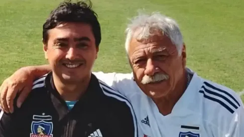 Enzo Caszely y su padre.
