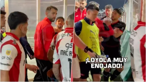 Loyola encara a rival tras lesionarlo.
