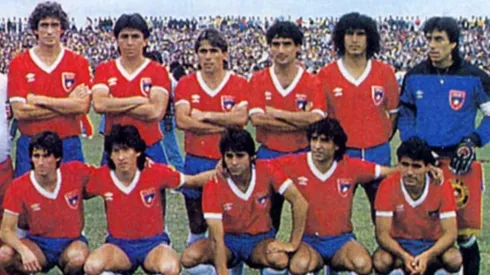 La selección chilena que jugó ante Brasil en 1986

