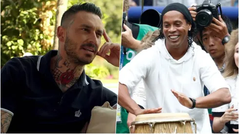 Pinilla y los detalles del mambo con Ronaldinho.
