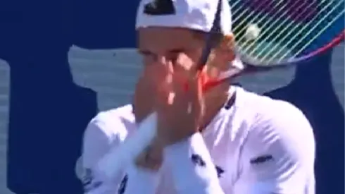 Alejandro Tabilo se emocionó luego de volver a meterse en cuartos de final luego de un año.
