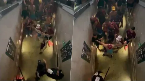 El partido entre Fluminense y Lanús en Copa Sudamericana fue detenido por incidentes.
