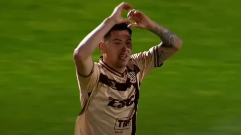 Maximiliano Rodríguez se estrenó en las redes con Platense.
