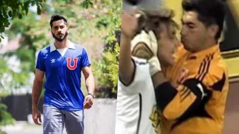 Johnny Herrera y la polémica jugada.
