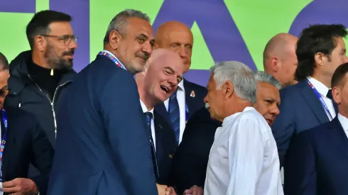 Milad e Infantino vieron juntos la final del Mundial Sub 20.
