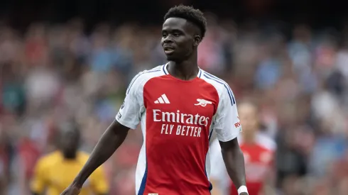 Bukayo Saka estará em ação pelo Arsenal. Foto: Imago
