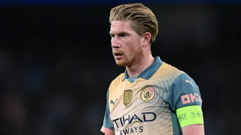 Kevin De Bruyne é dúvida para o clássico frente ao Arsenal. Foto: Imago
