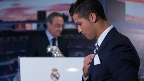 Cristiano Ronaldo Celebrates His Record Goal Scored For Real Madrid
