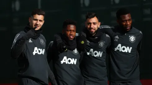 Manchester United Training Session And Press Conference
