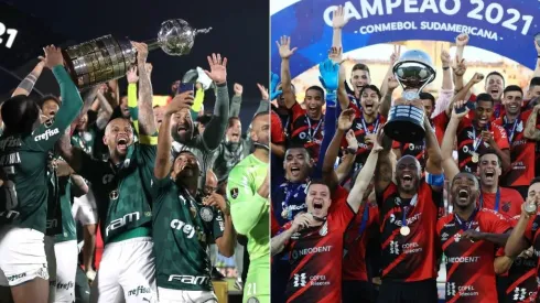 Palmeiras e Athletico são os campeões continentais de 2021 (Foto: Getty Images)
