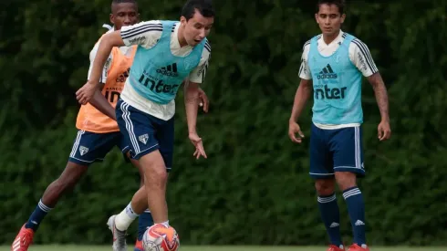 Pablo em treino do São Paulo
