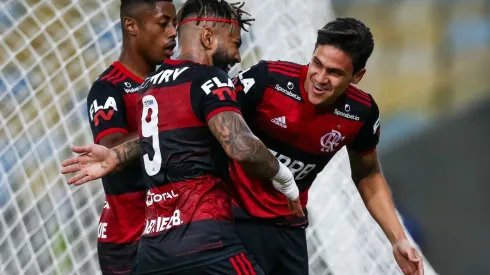 Trio Bruno Henrique, Gabigol e Pedro podem atuar juntos com Paulo Sousa
