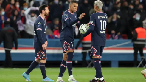 Trio Messi, Neymar e Mbappé
