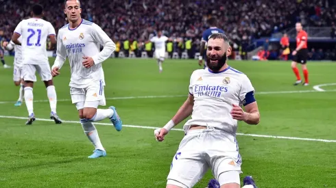 Benzema marcou três vezes diante do PSG (Foto: Getty Images)
