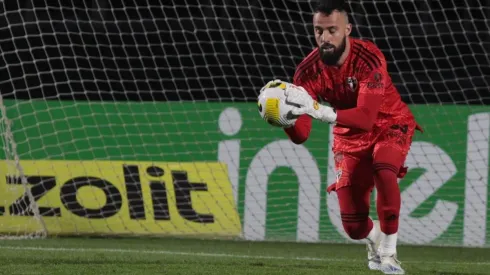 Jandrei comemora vitória sobre o Palmeiras, após perder para rival, de virada, três dias antes (Fotos: Rubens Chiri / saopaulofc.net)
