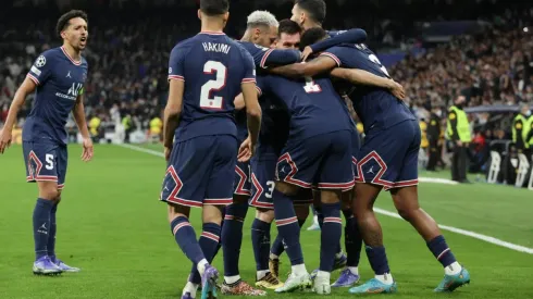 Jogadores do PSG comemoram gol (Foto: Getty Images)
