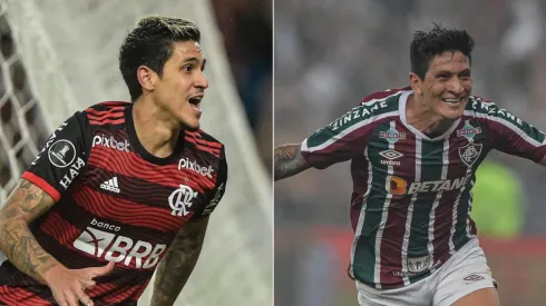 Foto: Thiago Ribeiro/AGIF – Pedro do Flamengo e Cano do Fluminense
