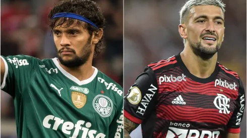 Foto: Thiago Ribeiro/AGIF; Robson Mafra/AGIF – Uniformes de Palmeiras e Flamengo
