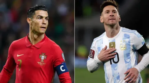 Juan I. Roncoroni – Pool/Octavio Passos/Getty Images – Cristiano Ronaldo e Messi
