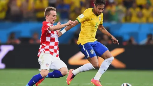 Neymar, em campo pela seleção brasileira diante da Croácia (Foto: Getty Images)
