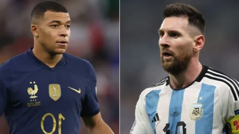 Catherine Ivill/Getty Images – Mbappé e Messi
