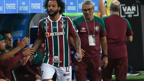 Marcelo deixou o gramado do Maracanã ainda no primeiro tempo da vitória sobre o The Strongest
