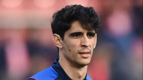 GIRONA, SPAIN – JANUARY 14: Yassine Bounou 'Bono' of Sevilla FC looks on during the warm up prior to the LaLiga Santander match between Girona FC and Sevilla FC at Montilivi Stadium on January 14, 2023 in Girona, Spain. (Photo by David Ramos/Getty Images)
