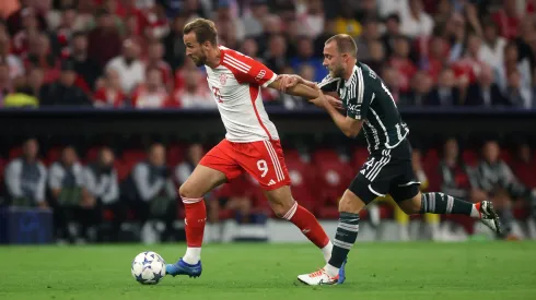 Harry Kane of Bayern Munich . (Photo by Alex Grimm/Getty Images)
