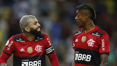 Gabigol faz Flamengo pular de alegria. Foto: Wagner Meier/Getty Images
