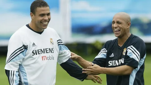 Ronaldo e Roberto Carlos são os brasileiros com mais gols pelo Real Madrid. (Photo by Alex Livesey/Getty Images)
