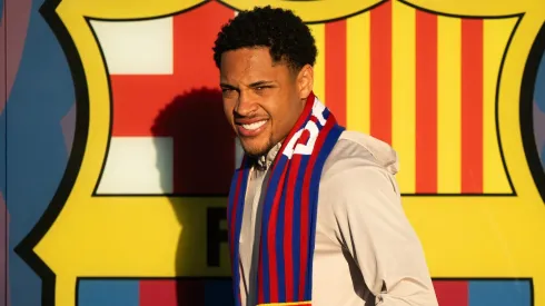 New FC Barcelona player Vitor Roque  (Photo by David Ramos/Getty Images)
