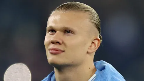 Erling Haaland no Manchester City (Photo by Catherine Ivill/Getty Images)
