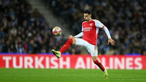 O Arsenal fez jogo ruim contra o Porto e voltou com uma derrota no jogo de ida da Liga dos Campeões, no Estádio do Dragão (Foto: Michael Regan/Getty Images)
