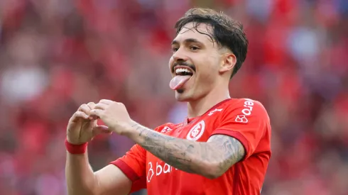 Maurício marcou gol e deu assistência no GreNal 441 (Foto: Ricardo Duarte / Internacional / Divulgação)
