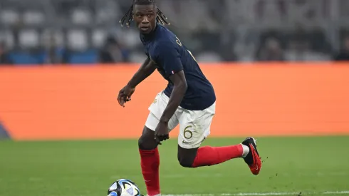 DORTMUND, GERMANY – SEPTEMBER 12: Eduardo Camavinga of France in action during the international friendly match between Germany and France at Signal Iduna Park on September 12, 2023 in Dortmund, Germany. (Photo by Stuart Franklin/Getty Images)
